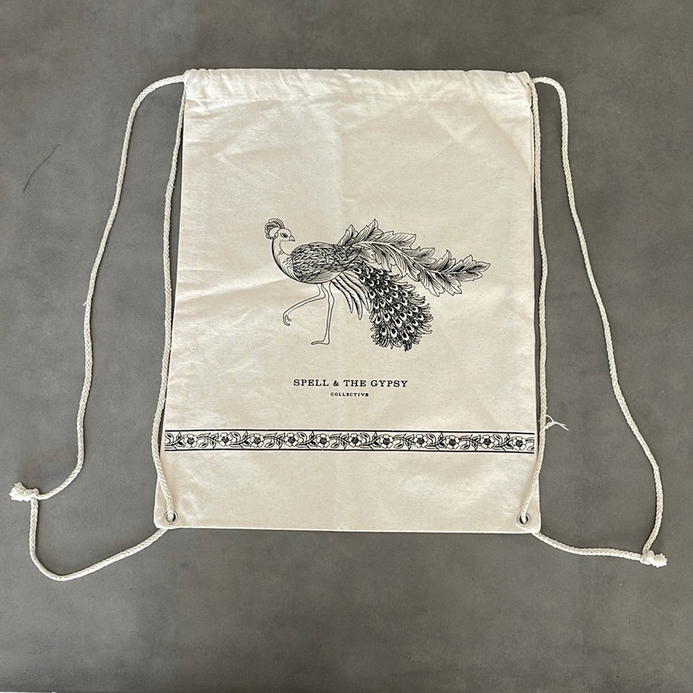RARE Spell Draw String Bag/Backpack, NWOT